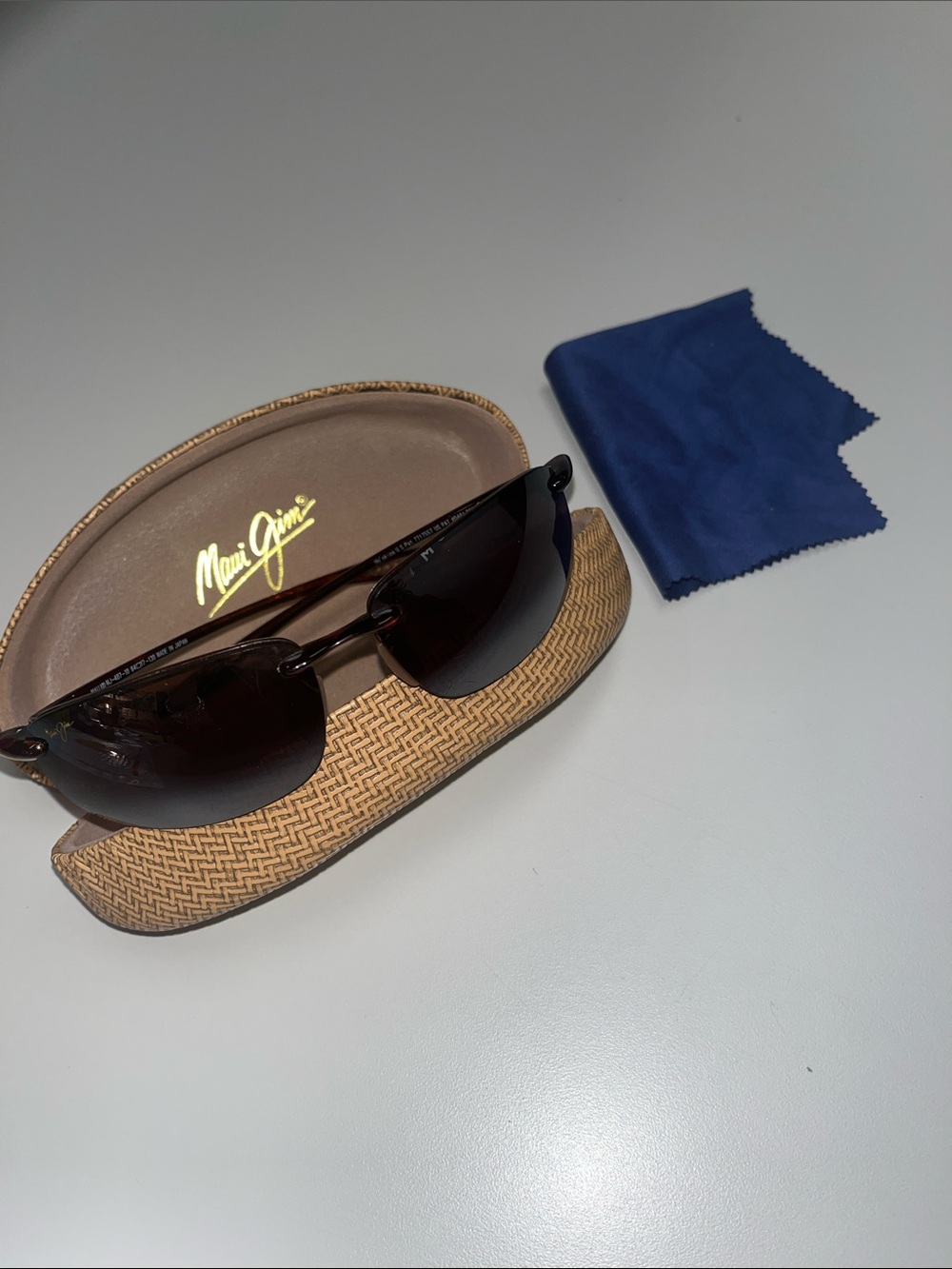Maui Jim Tortoise HO’ Okipa MJ407 Rimless Sunglasses
